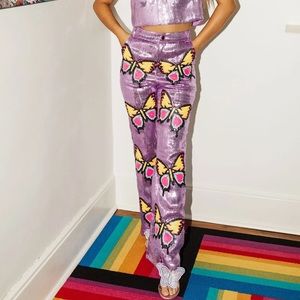 Queen of sparkle sequin lined pants